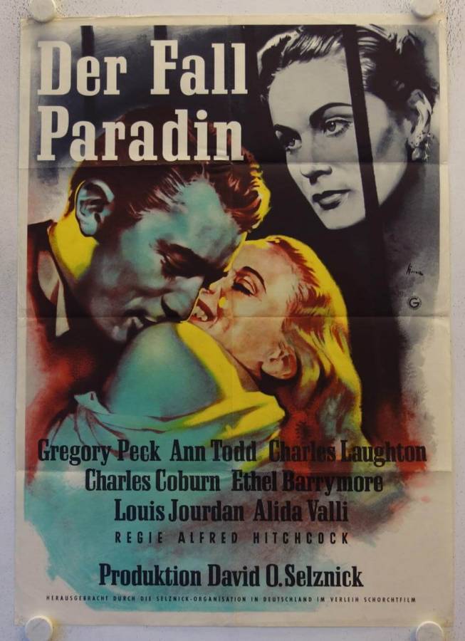 The Paradin Case original release german movie poster